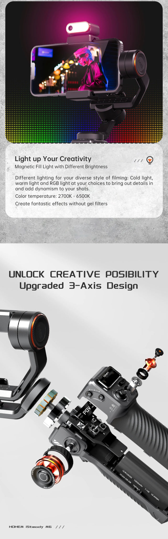 Hohem iSteady M6 iSteady X2: The Smartphone Gimbal That Takes Your Shots to the Next Level - SHAKLABS STORE