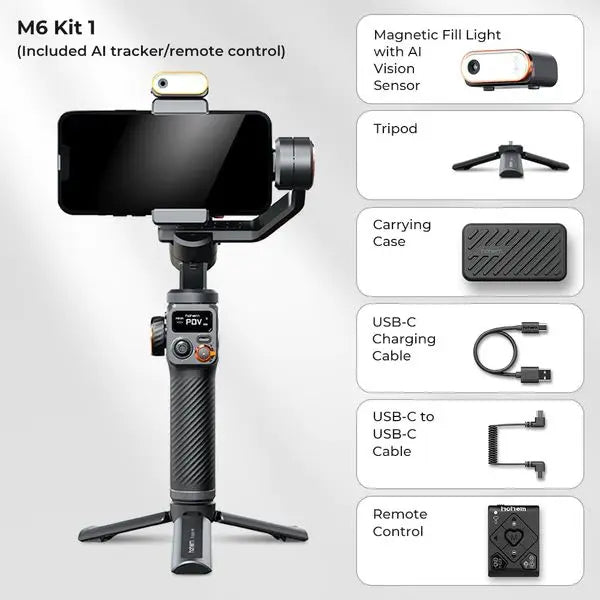 Hohem iSteady M6 iSteady X2: The Smartphone Gimbal That Takes Your Shots to the Next Level - SHAKLABS STORE