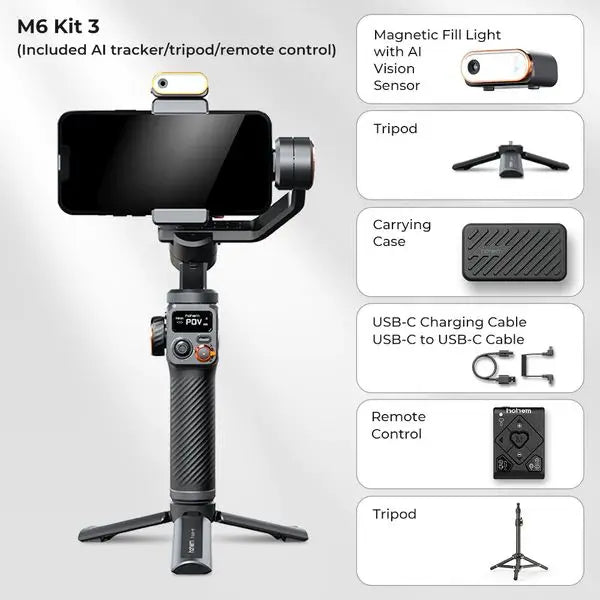 Hohem iSteady M6 iSteady X2: The Smartphone Gimbal That Takes Your Shots to the Next Level - SHAKLABS STORE