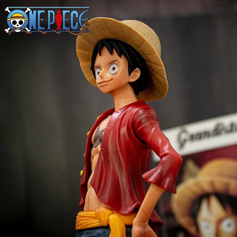 Hot 28cm One Piece Anime Figure Confident Smiley Luffy Three Form Face Changing Doll Action Figurine Model Toys Kits - SHAKLABS STORE