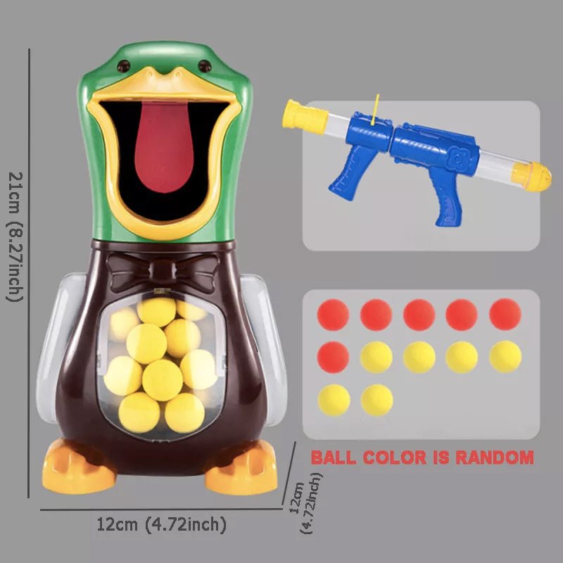 Hungry Shooting Duck Toys 98K Pistol Air - Powered Gun Soft Bullet Ball Scoring Battle Games With Light Can Walk Gun Kids Gifts - SHAKLABS STORE