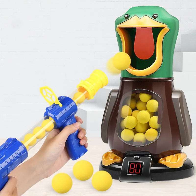 Hungry Shooting Duck Toys 98K Pistol Air - Powered Gun Soft Bullet Ball Scoring Battle Games With Light Can Walk Gun Kids Gifts - SHAKLABS STORE