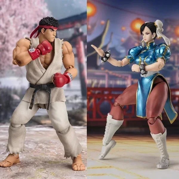 In Stock Bandai Shf Street Fighter Ryu Guile Chun Li Ourfit2 Anime Action Figure Doll Collection Model Toy Kid Birthday Gifts - SHAKLABS STORE