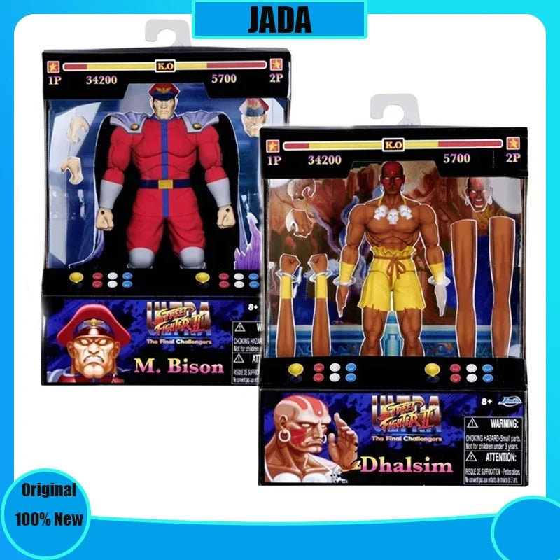 In Stock JADA M. Bison Action Figurine Ultra Street Fighter II: The Final Challengers 1/12 Ken Dhalsim Anime Figure Model Toys - SHAKLABS STORE