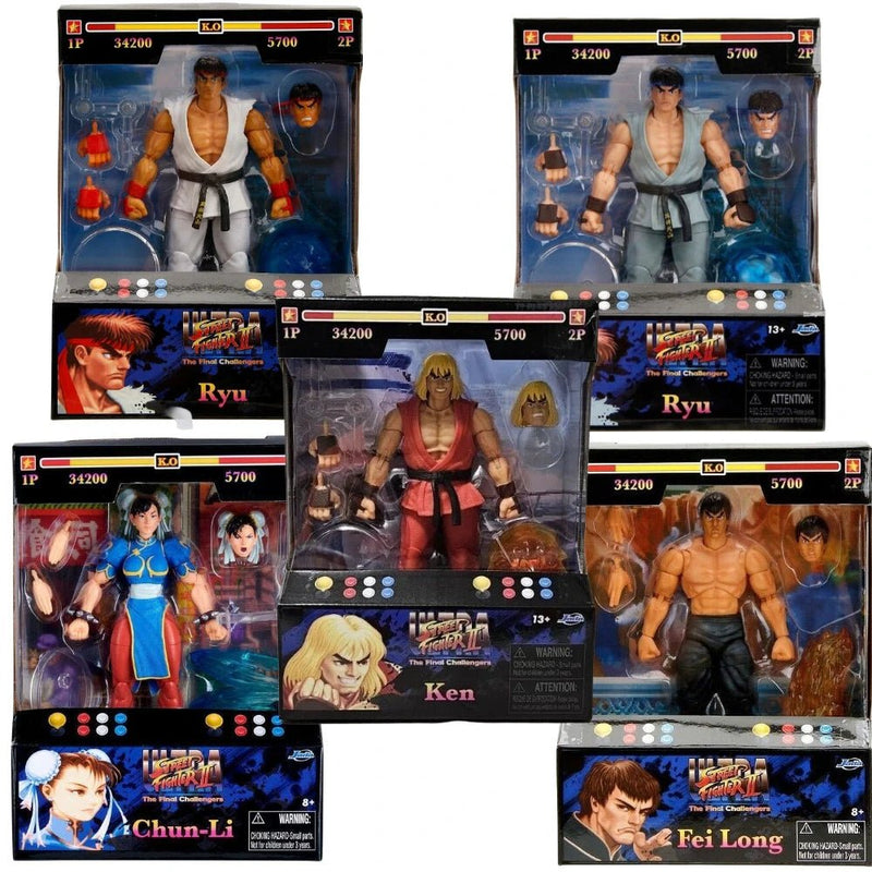 In Stock Jada Toys Ultra Street Fighter II M.Bison Dhalsim RYU Chun Li Fei Long Ken 6" Inch Action Figure Collectible Toy Gift - SHAKLABS STORE