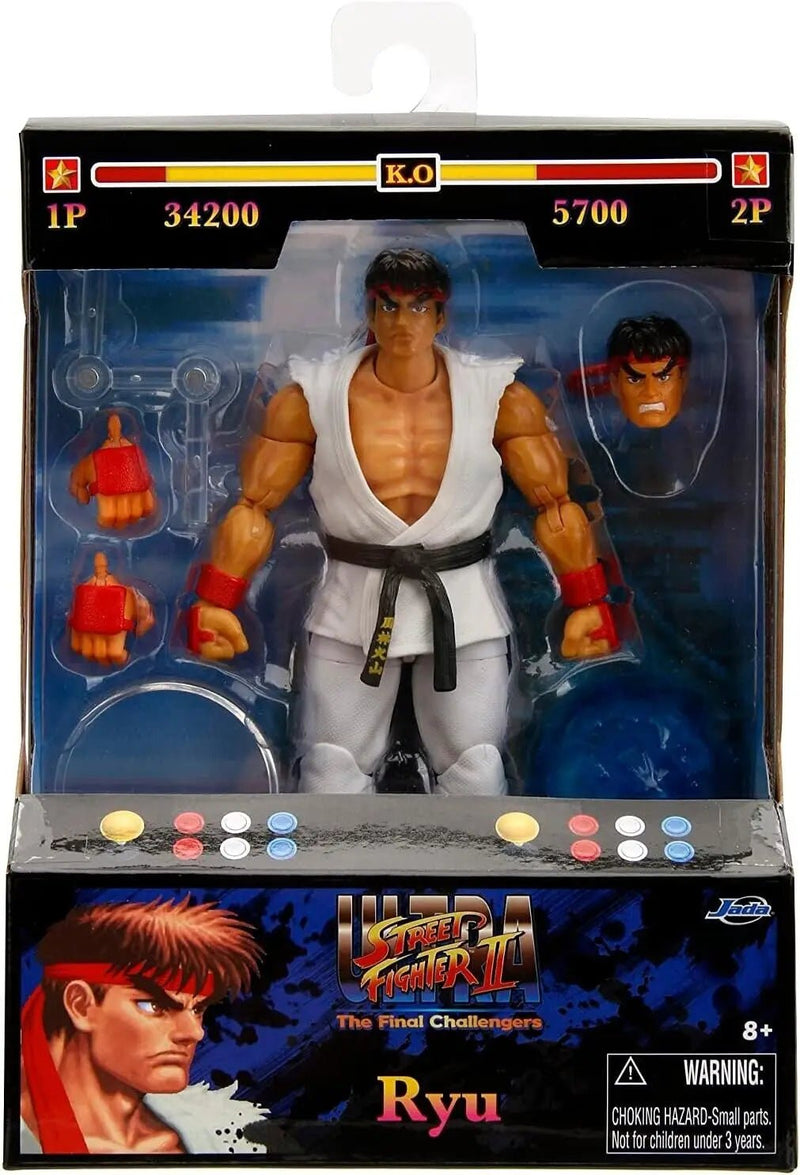 In Stock Jada Toys Ultra Street Fighter II M.Bison Dhalsim RYU Chun Li Fei Long Ken 6" Inch Action Figure Collectible Toy Gift - SHAKLABS STORE