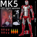 Iron Man Action Figure with Suit - Up Gantry LED Light | Highly Detailed and Articulated Action Figure - SHAKLABS STORE