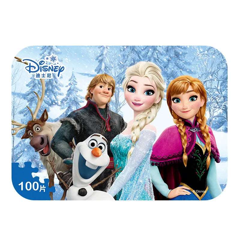 Join Disney Princesses, Cars, Sophia, and Spider - Man in this 100 - Piece Wooden Puzzle Set - SHAKLABS STORE