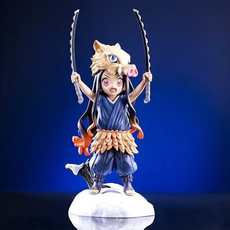 Kamado Nezuko with Inosuke Mask Action Figure - SHAKLABS STORE