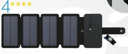 KERNUAP Sun Folding 10W Solar Cells Charger 5V 2.1A USB Output Devices Portable Solar Panels for Smartphones - SHAKLABS STORE