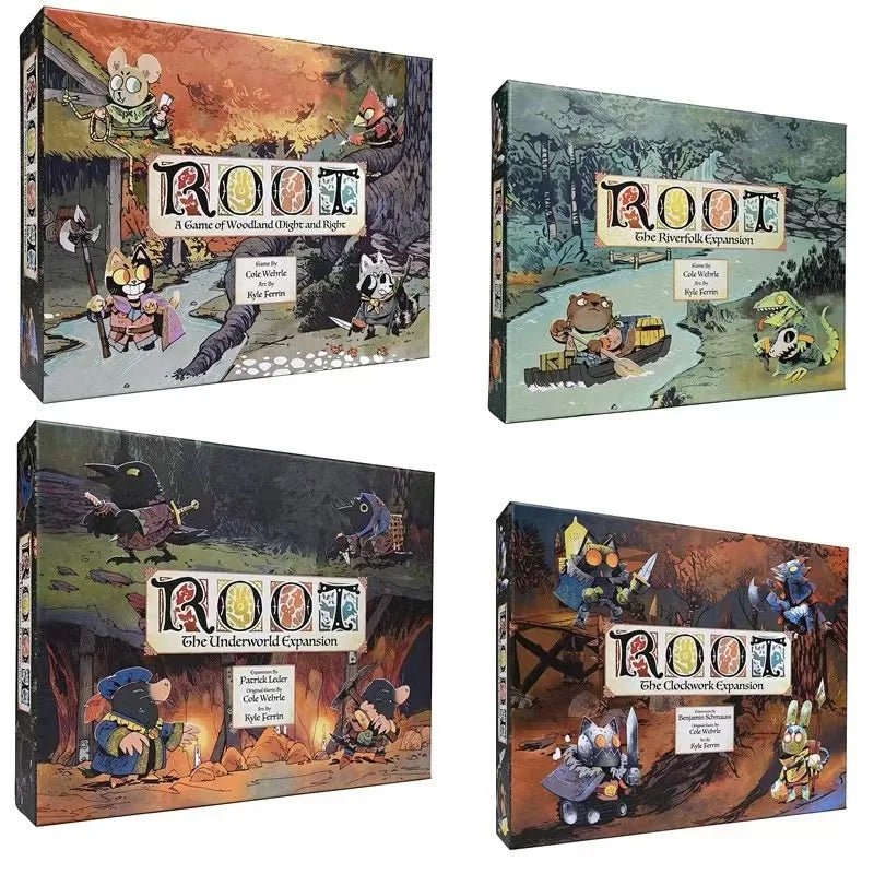 Leder Games - Root: A Game of Woodland Might & Right - Board Game The Clockwork Expansion & The Underworld Expansion - SHAKLABS STORE