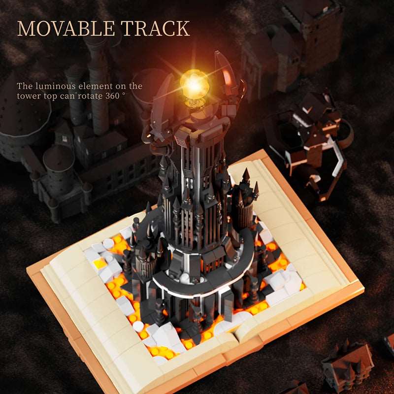 Lord Rings Sauron Eye Building Blocks with Led Light Assemble Brick Collection - SHAKLABS STORE