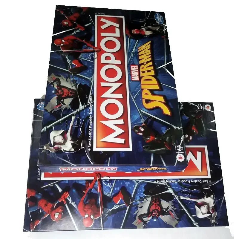 Marverl Spiderman Monopoly Board Game Favorite Of Kids Real Estate Tycoon Series Children Toys Christmas Birthday Gift For Kids - SHAKLABS STORE