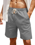 Men's Cotton And Linen Lace - up Plus Size Pocket Casual Shorts - SHAKLABS STORE