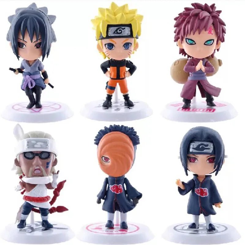 NARUTO 7 - 8cm Sasuke Gaara Uchiha Madara Mini Figures - SHAKLABS STORE