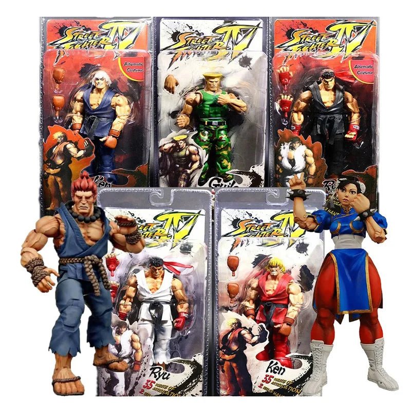 NECA 7inch Street Fighter Ryu Ken Gulie Akuma Chunli Movable Figure Japan Game Derivatives Action Figure Collectible Model Toys - SHAKLABS STORE