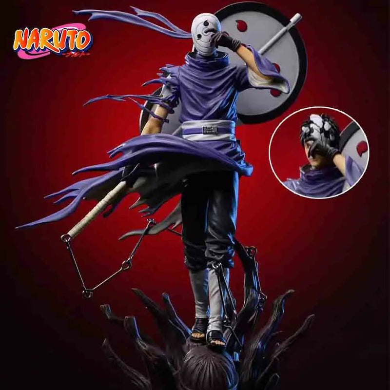 New 28cm Naruto Anime Figures Uchiha Obito Action Figures Double - headed Anime PVC Collection Model Toys Doll Gifts - SHAKLABS STORE