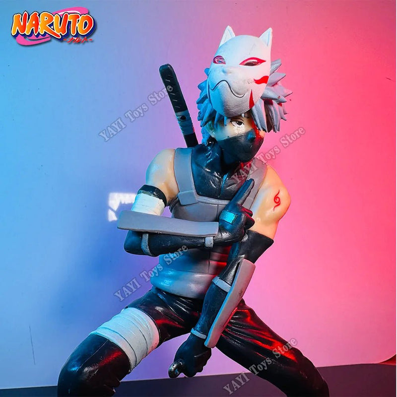 New Naruto Anime Figure 18cm Hatake Kakashi PVC Action Figure Model Doll car Ornaments Collections Toy Gifts - SHAKLABS STORE