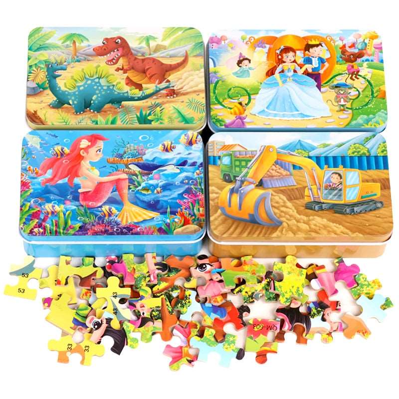 Nurture Kids' Minds with this 60 - Piece Animal Puzzle - SHAKLABS STORE