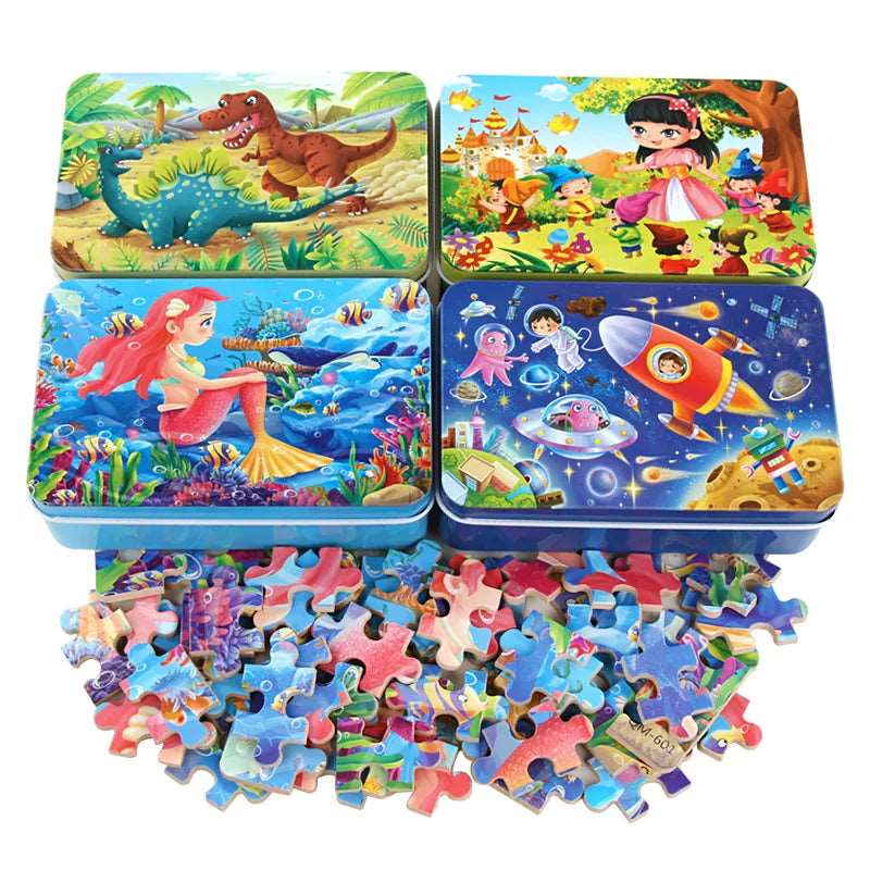 Nurture Kids' Minds with this 60 - Piece Animal Puzzle - SHAKLABS STORE