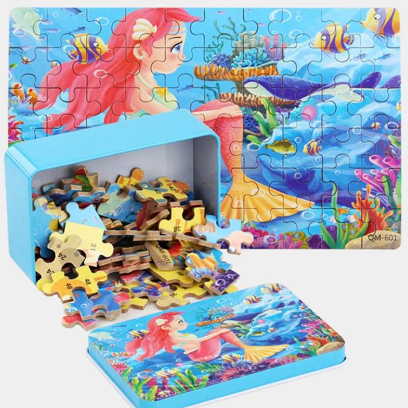 Nurture Kids' Minds with this 60 - Piece Animal Puzzle - SHAKLABS STORE