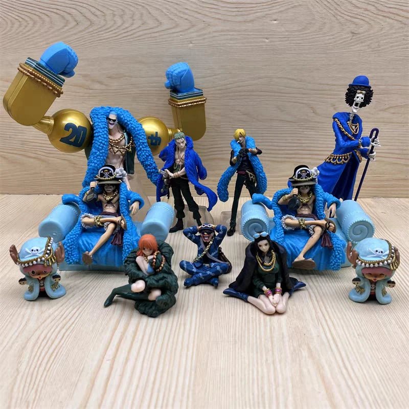 One Piece 20th Anniversary Blue Clothes Figure Collection - SHAKLABS STORE